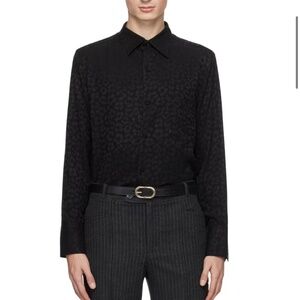 Ernest w baker black men’s cheetah shirt XL